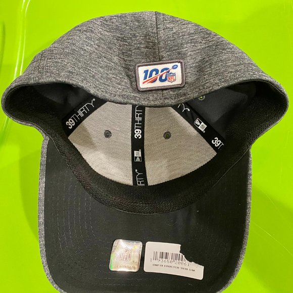 2019 Las Vegas Raiders New Era NFL Crucial Catch 39THIRTY Flex Hat BCA Cap S/M - Picture 4 of 4